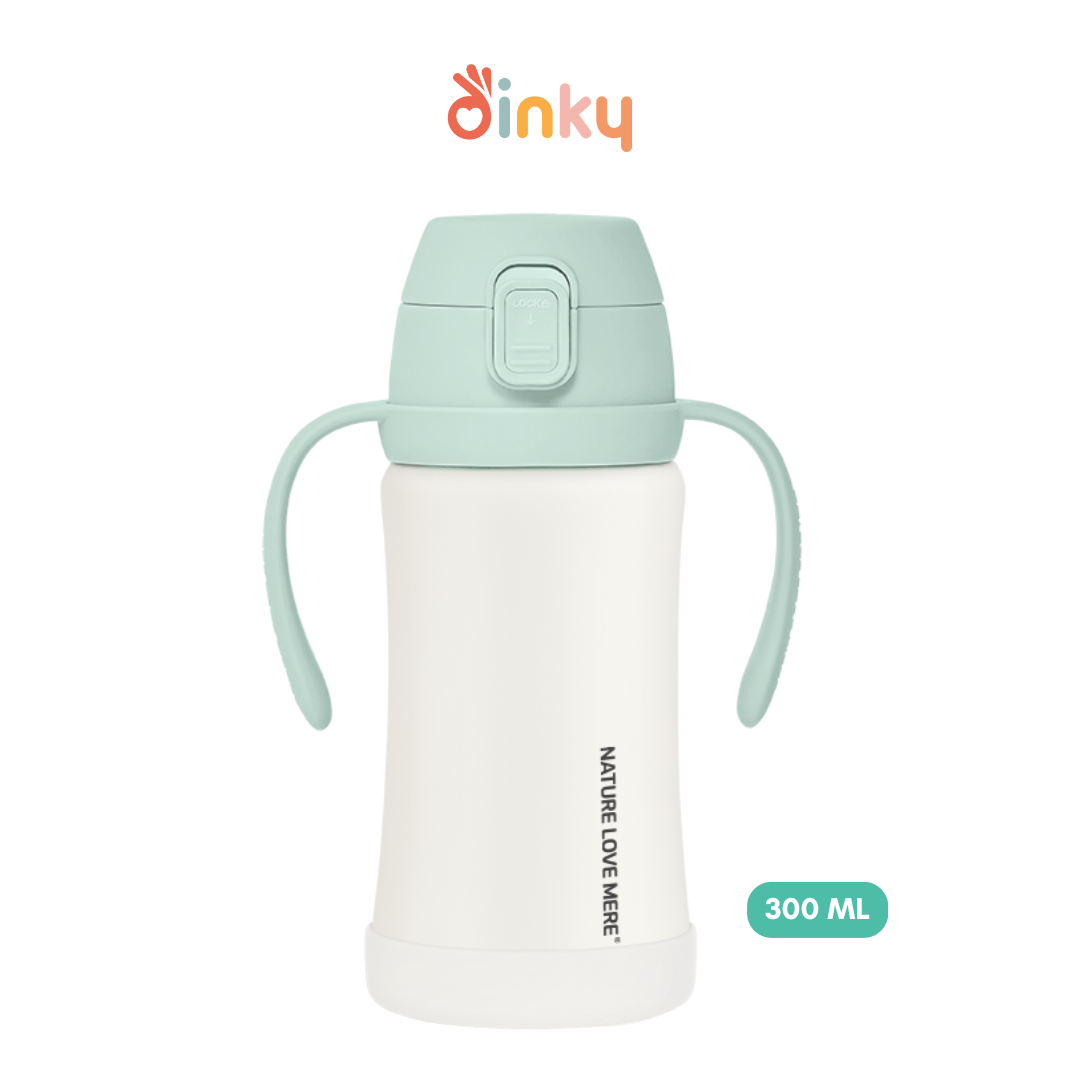 Double Insulation Stainless Steel Straw Bottle| Non-slip Cover | Keeps Hot and Cold Drinks