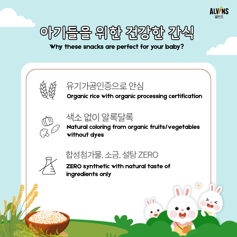 Korean Rice Cake Snack (Injeolmi) for 12m+