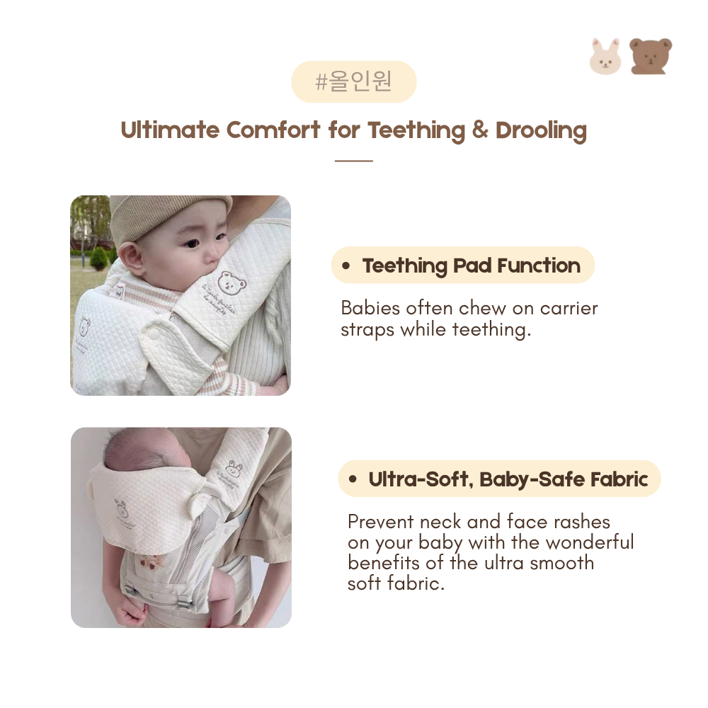 Baby Carrier Drool / Teething Bibs | Soft Cotton