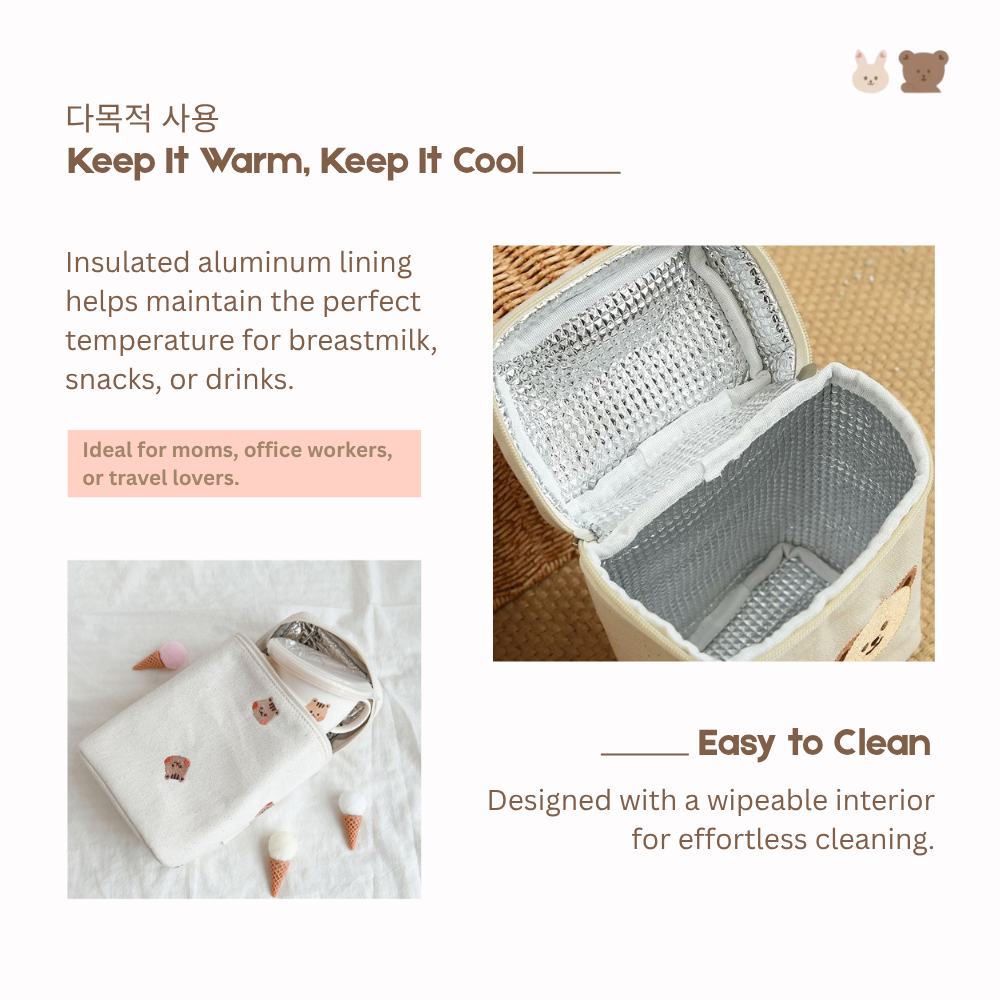 Insulated Lunch Tote Bag | Keep Food Warm or Cold | Lightweight & Easy to Carry