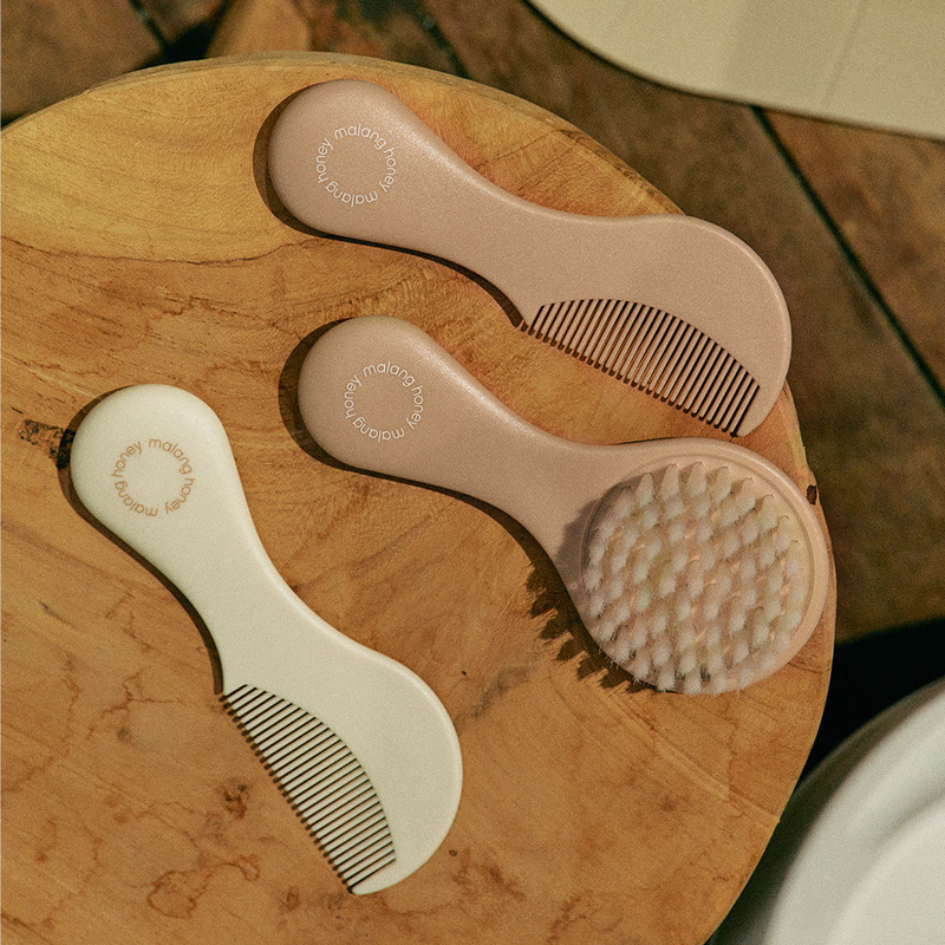 Baby Hair Brush & Comb Set | Baby Care | Newborn Massager | Soothing