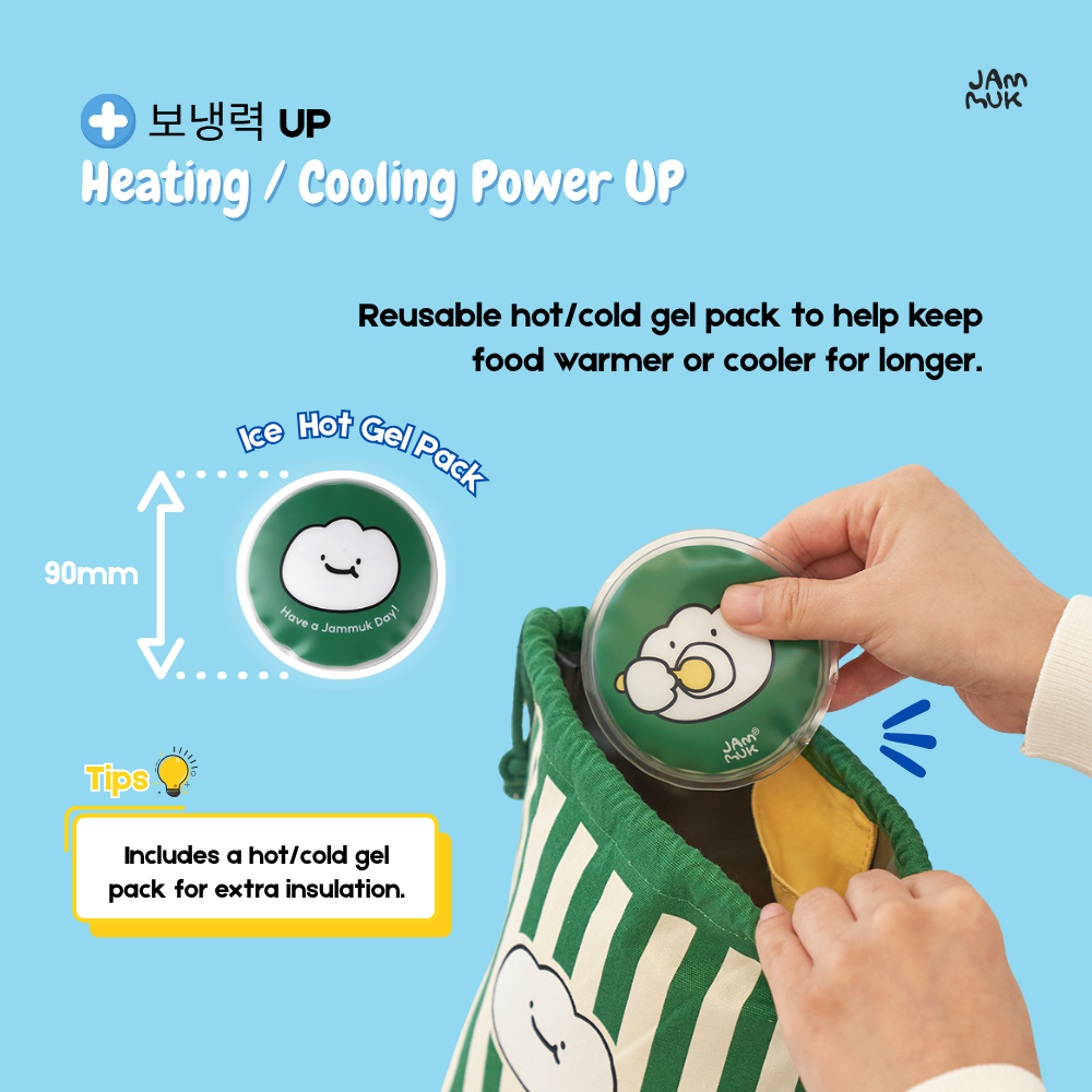 Food Insulated Cooler Bag with Ice Hot Gel Pack