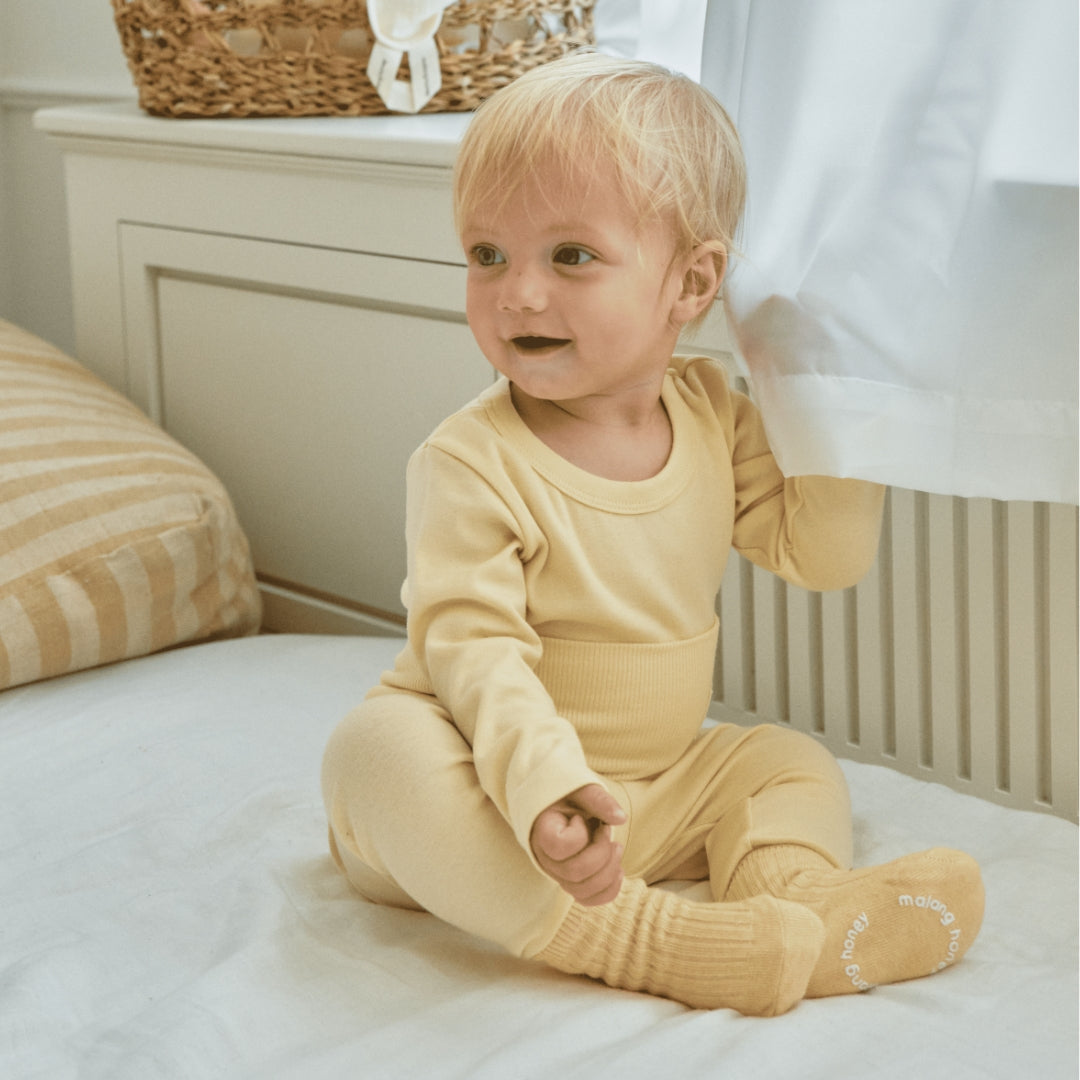 Non-slip Grip Soles Soft & Stretchy Baby Socks | For >3Y