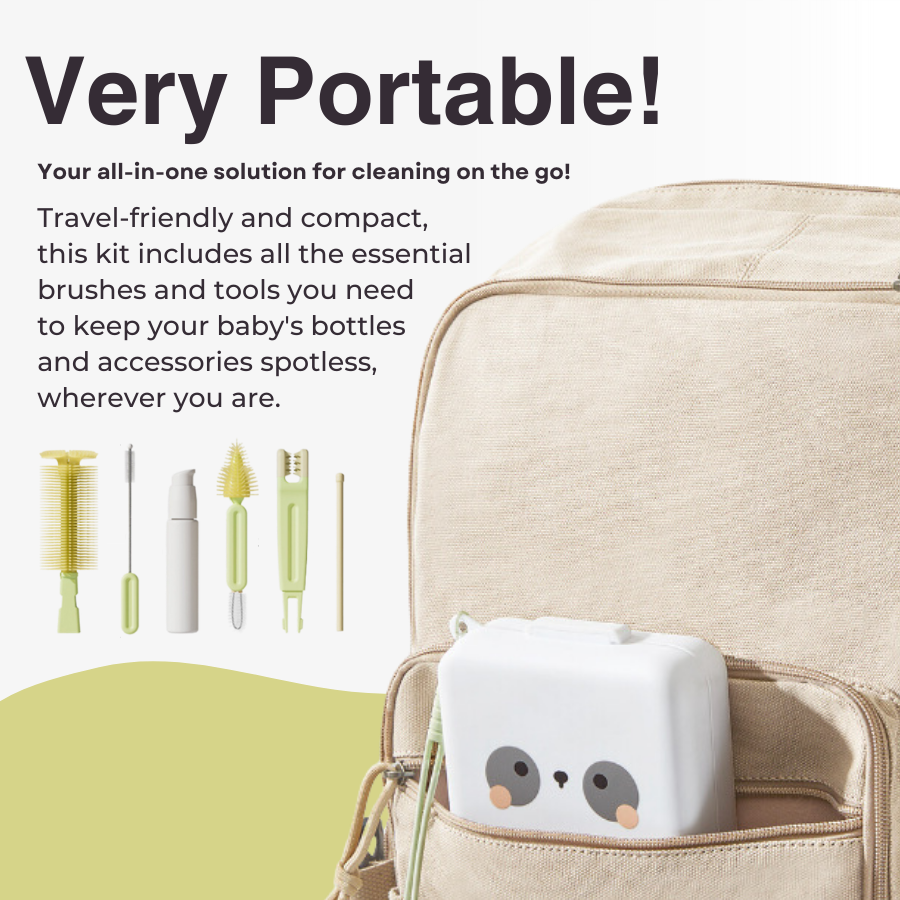 Travel Bottle Brush Kit / Portable Cleaning