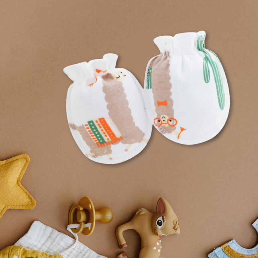 Baby Mittens for Newborn 0m+ | Soft Cotton & Breathable | Prevent Scratch