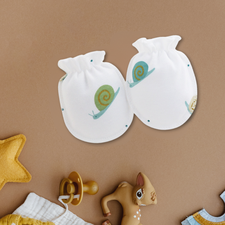 Baby Mittens for Newborn 0m+ | Soft Cotton & Breathable | Prevent Scratch
