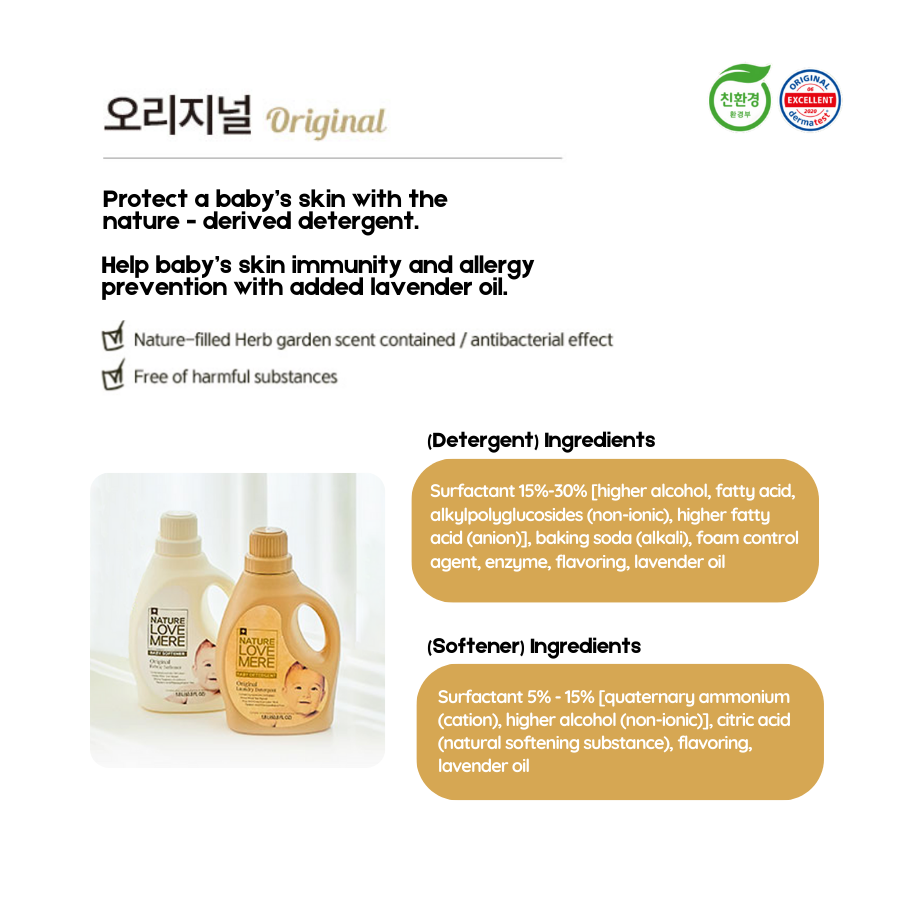 Detergent Softener Original Refill 500ml Bundle | Baby Laundry