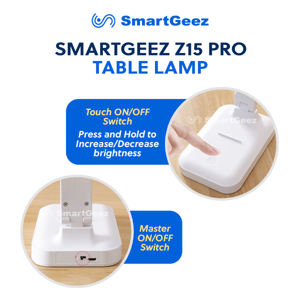 SmartGeez - Z15 Pro Foldable LED Table Lamp