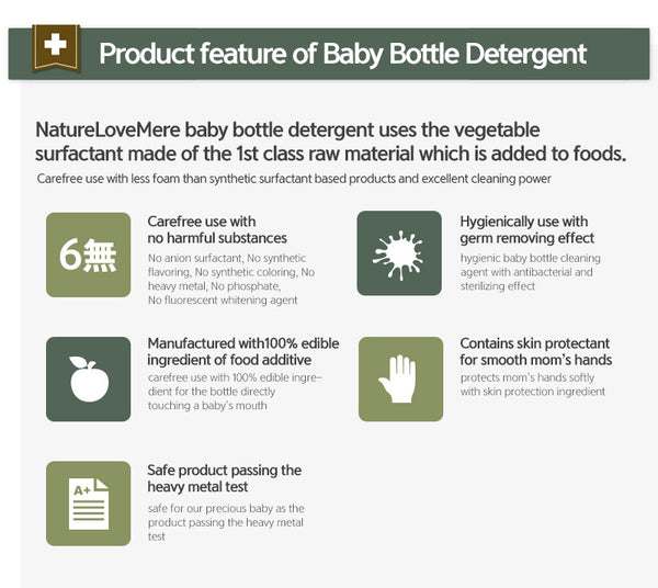 Nature Love Mere Bottle Bubble Cleanser (Milk Bottle Wash)