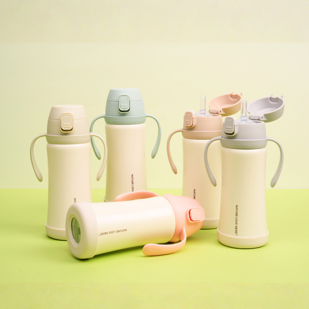 Double Insulation Stainless Steel Straw Bottle| Non-slip Cover | Keeps Hot and Cold Drinks
