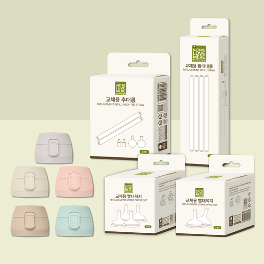 Straw Bottle Replacement Parts | For Both PPSU and Stainless Steel Bottle