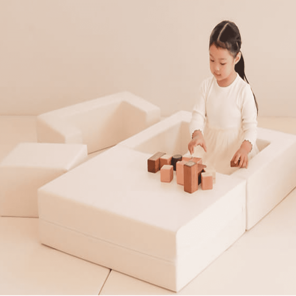 [LAUNCH] Dodam Soft Cozy Arm-Sofa Set (3-7yr) - 1 Sofa with U-Block & Square Block for Babies & Toddlers