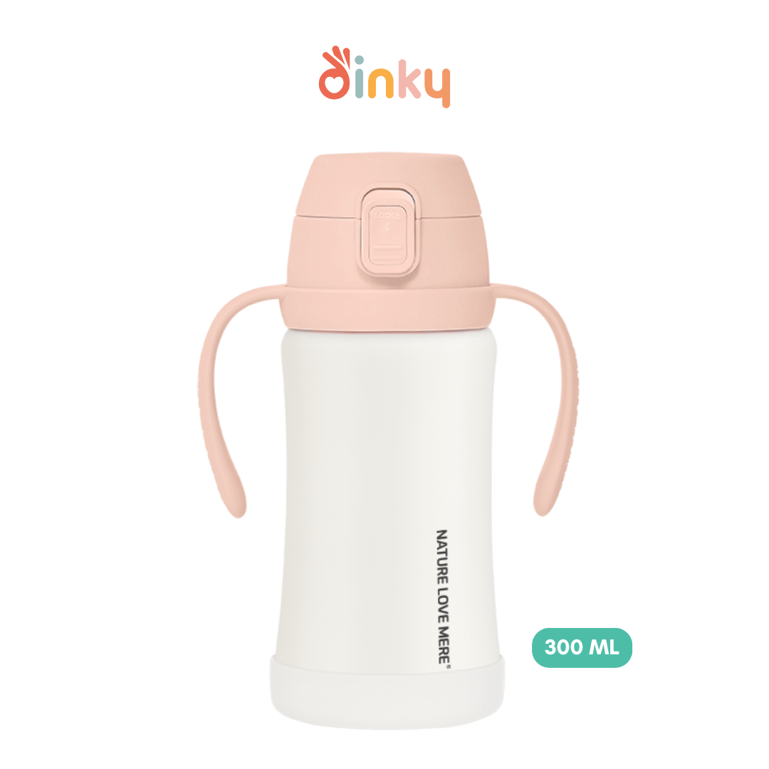 Double Insulation Stainless Steel Straw Bottle| Non-slip Cover | Keeps Hot and Cold Drinks