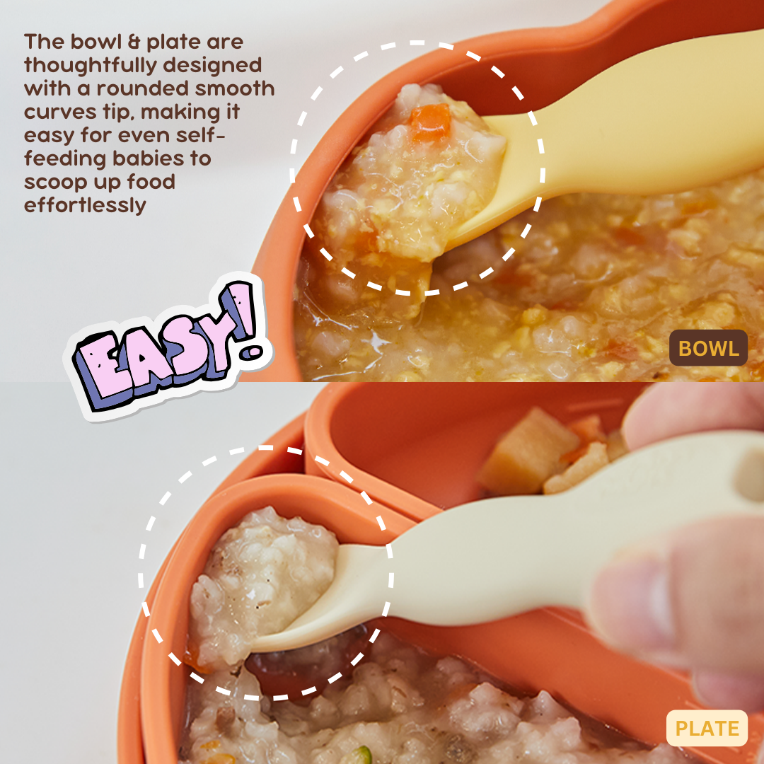 Suction Bowl with Lid cover | BPA Free | Platinum Silicone
