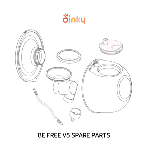 Baby Express - Be Free Breast Pump Parts and Accessories | Flange Inserts | Silicone Valve | Connector | Collection Cup | UV Bag | Breast Sheid