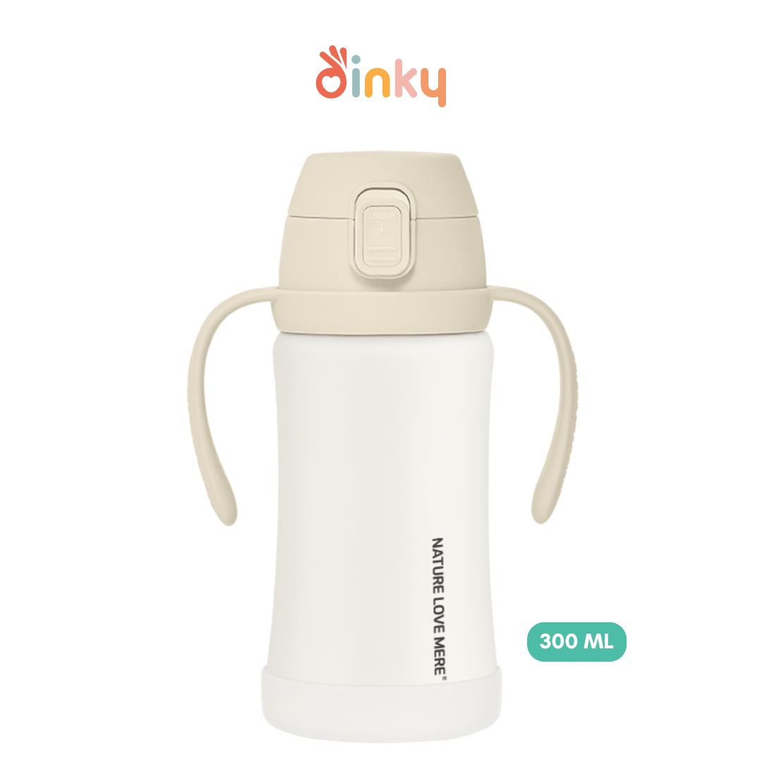 Double Insulation Stainless Steel Straw Bottle| Non-slip Cover | Keeps Hot and Cold Drinks
