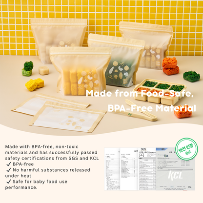 Baby Food Storage Zipper Bag | Double Sealed | Keep Food Fresh | Hygiene | 700ml/1500ml