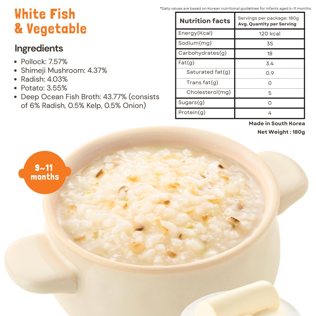 Authentic Korean Nutritional Ready to Eat Baby Porridge | For baby weaning and toddlers