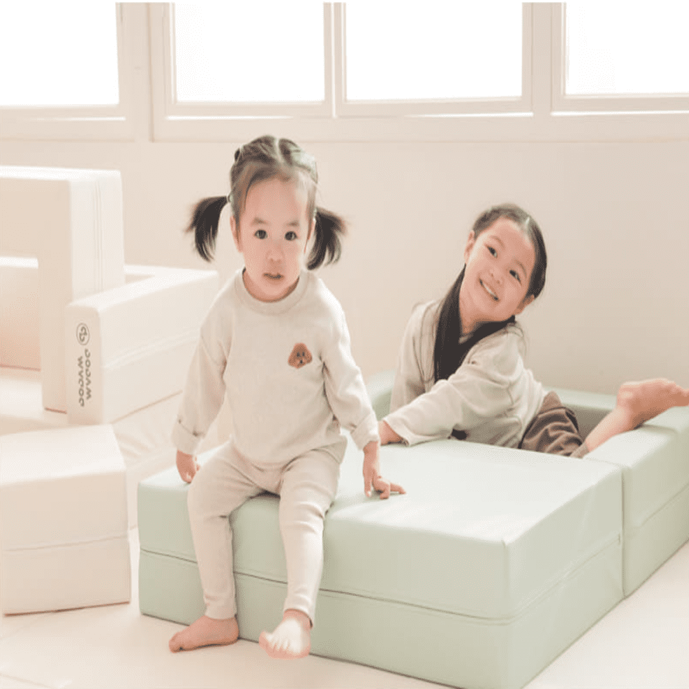 [LAUNCH] Dodam Soft Cozy Arm-Sofa Set (3-7yr) - 1 Sofa with U-Block & Square Block for Babies & Toddlers