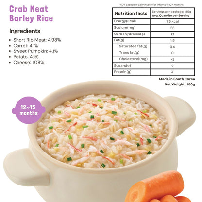Authentic Korean Nutritional Ready to Eat Baby Porridge | For baby weaning and toddlers