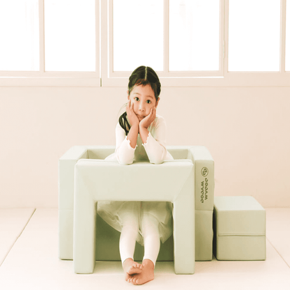 [LAUNCH] Dodam Soft Cozy Arm-Sofa Set (3-7yr) - 1 Sofa with U-Block & Square Block for Babies & Toddlers