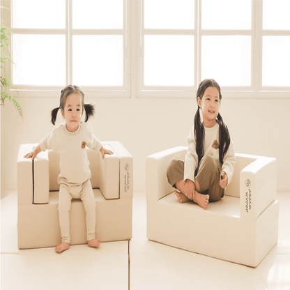[LAUNCH] Dodam Soft Cozy Arm-Sofa Set (3-7yr) - 1 Sofa with U-Block & Square Block for Babies & Toddlers