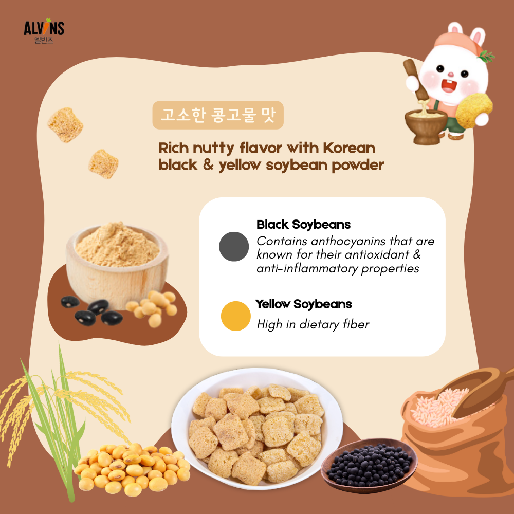 Korean Rice Cake Snack (Injeolmi) for 12m+
