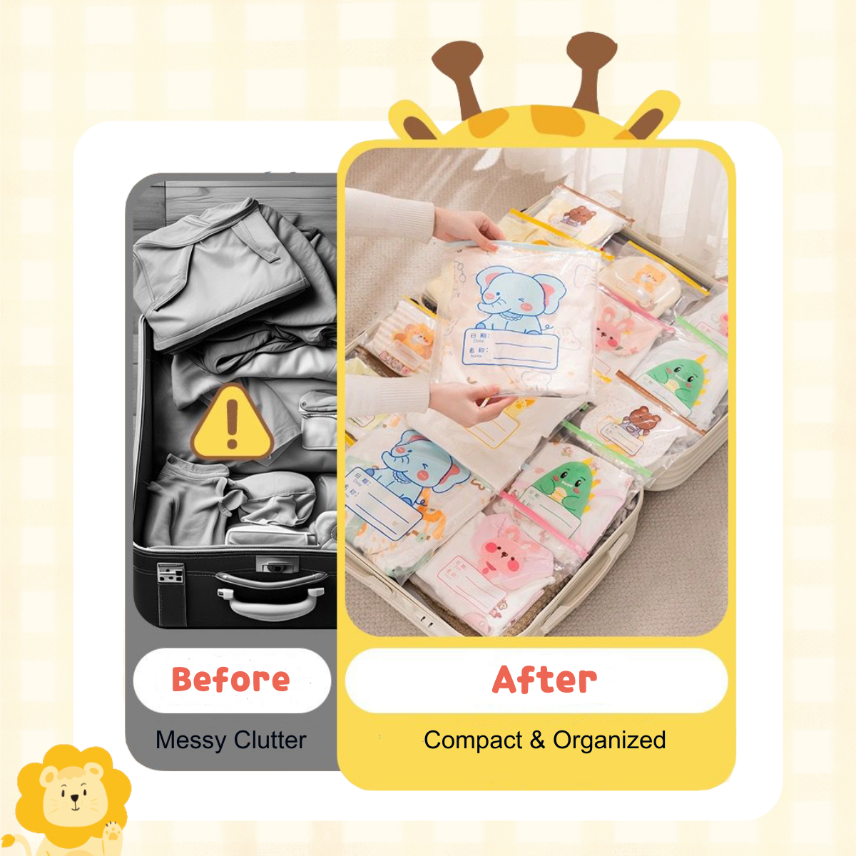 Food Grade Storage Ziplock Bag | Travel Essential ~