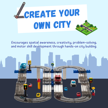 90pcs Vroom Car City Magnetic Brick Car Set | Educational | Stem Learning