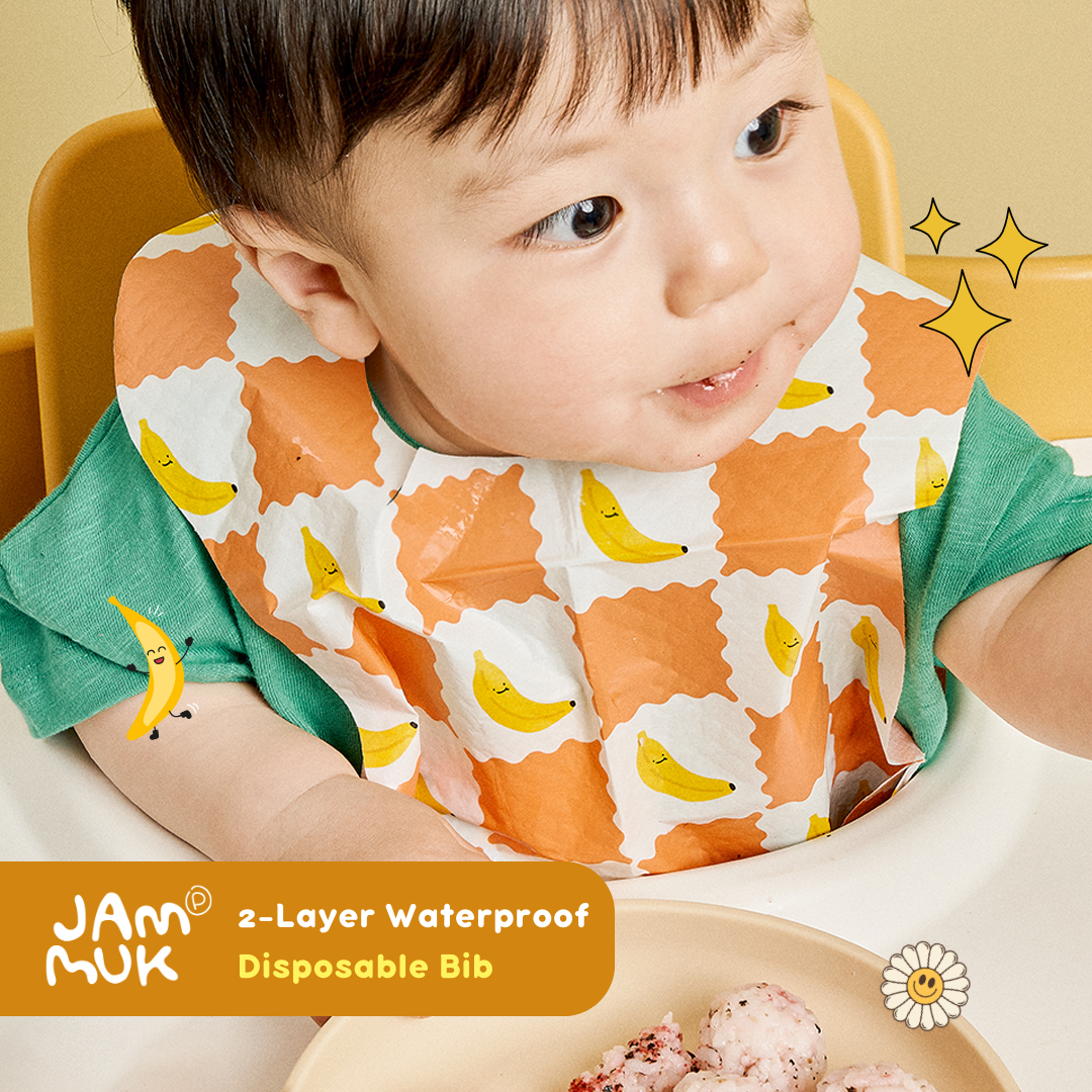 Double layer waterproof baby disposable bib 20pack / set with cute moods