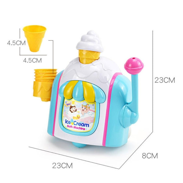 Toddler Bath Toy Ice Cream Bubble Machine for 3y+