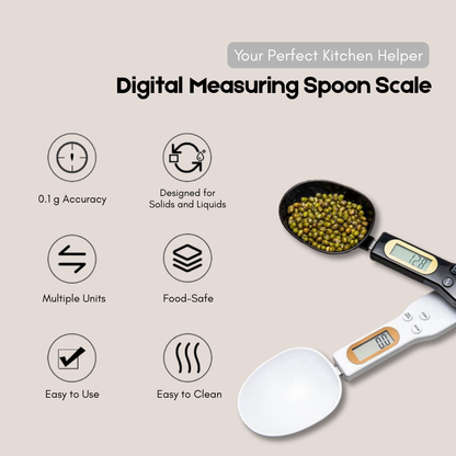 Digital Measuring Spoon Scale | High Precision | For Cooking, Baking & Baby Food
