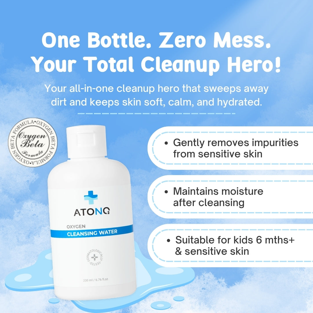 [Atono2] Oxygen Baby Cleansing Water | For 6M+ | Gentle and Moisturising