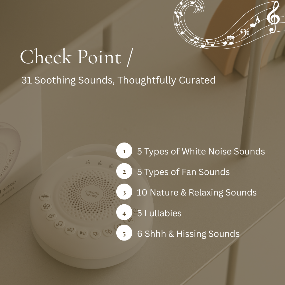 Newborn Baby White Noise with 31 Sound & Night Light | Helps with Sleep Training | Soothing