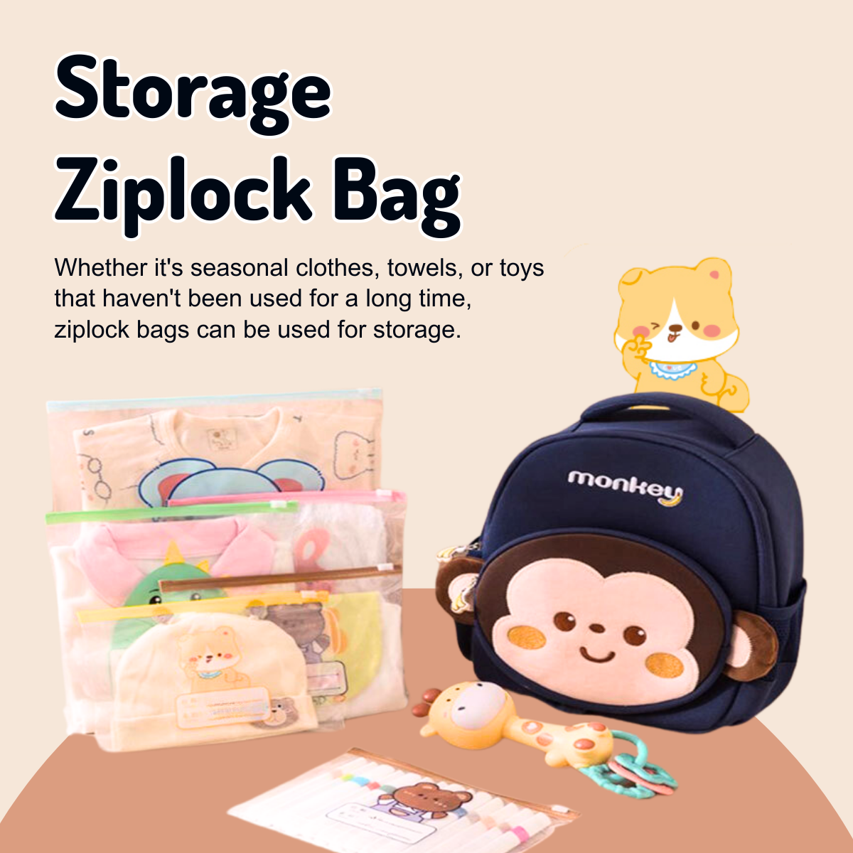 Food Grade Storage Ziplock Bag | Travel Essential ~