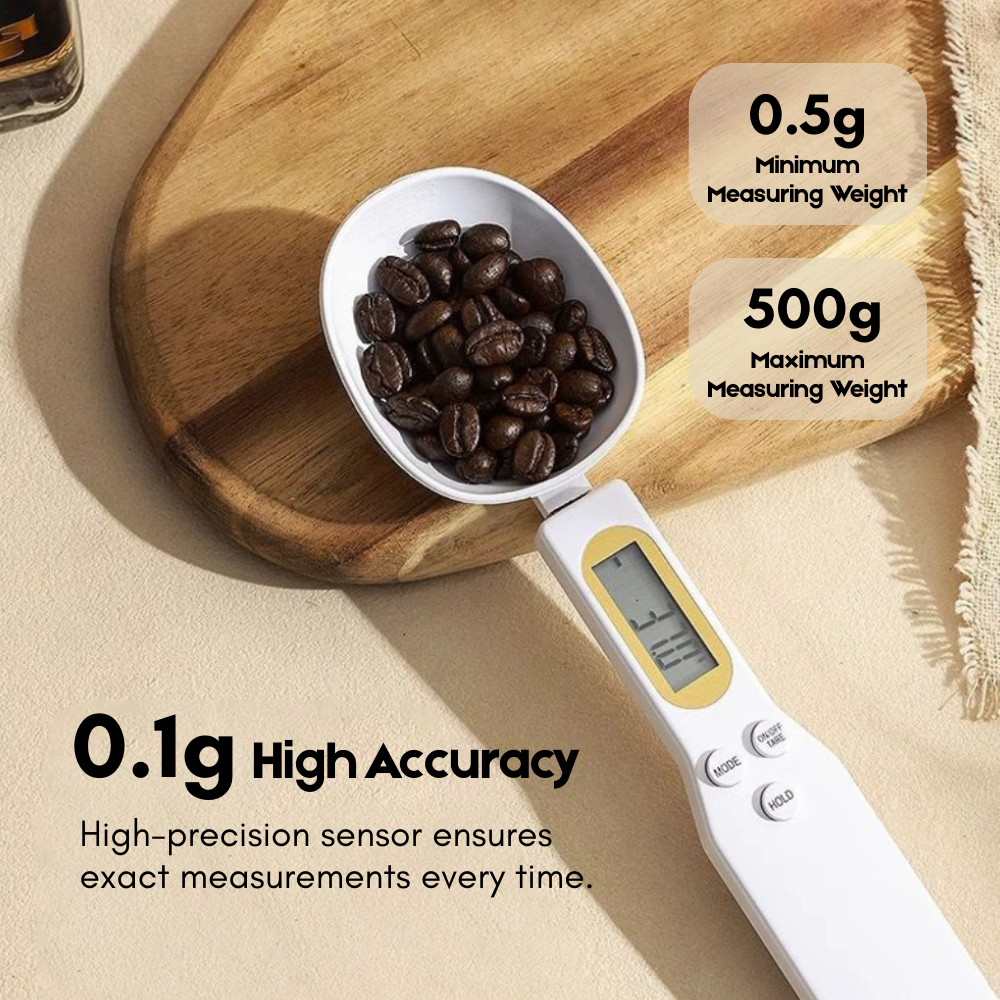 Digital Measuring Spoon Scale | High Precision | For Cooking, Baking & Baby Food