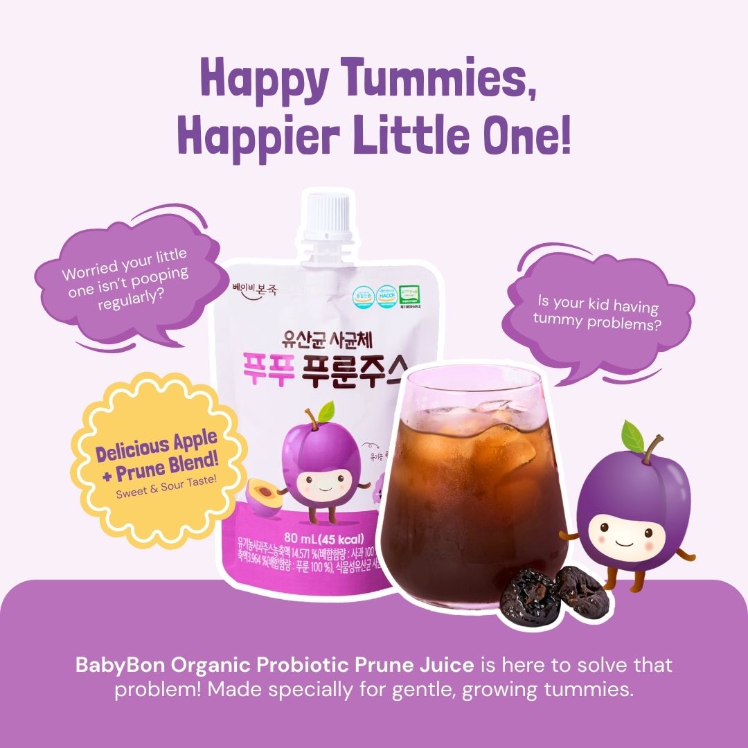 80ML x 15 pkts Organic Probiotic Prune Fruit Juice | Good for constipation and digestive system | Suitable for Little Tummy