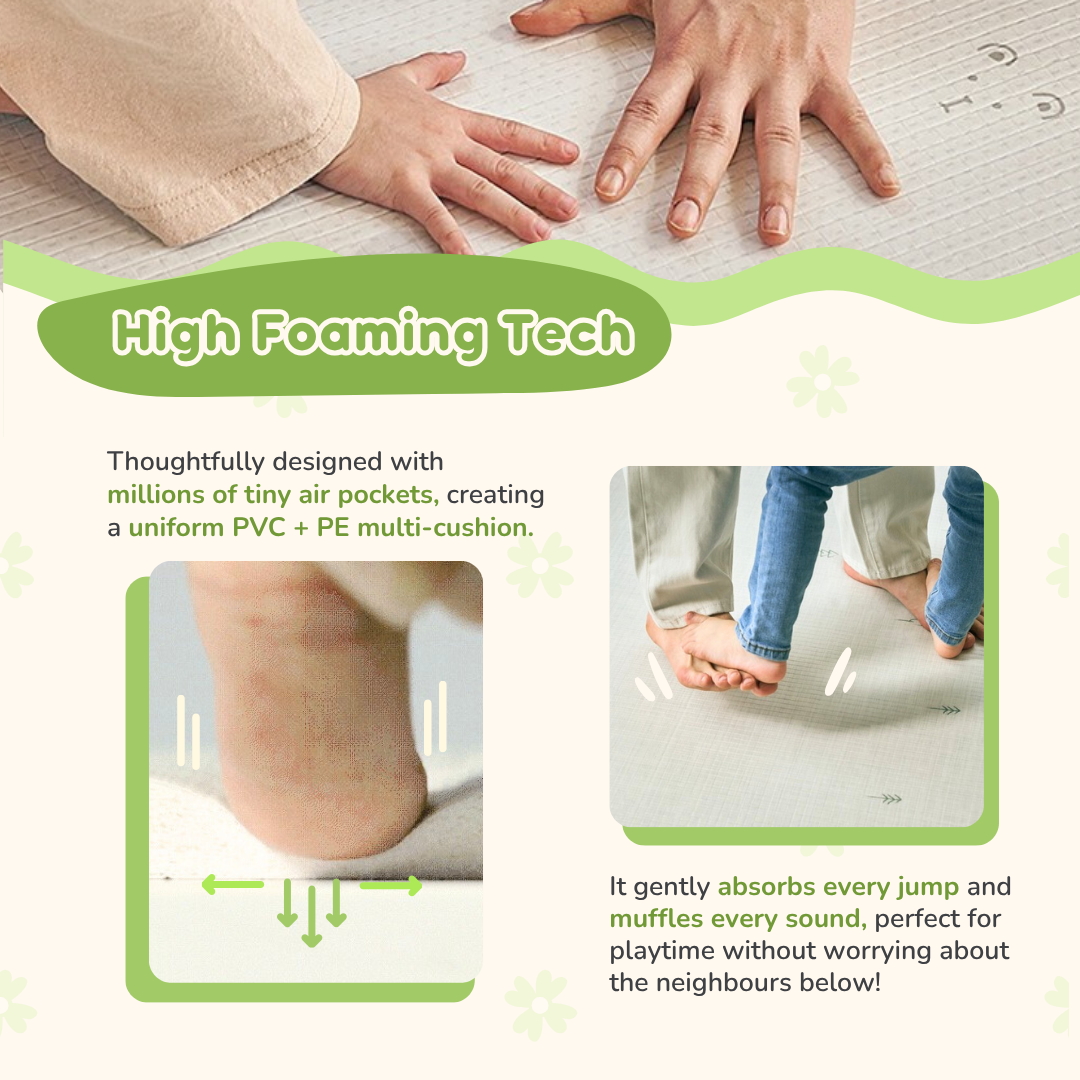 [HERRING WOOD] Korea Factory Playmat - 1.5cm, Anti-Slip, Waterproof, PVC, Toddler Safe (Copy)