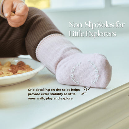Non-slip Grip Soles Soft & Stretchy Baby Socks | For >3Y