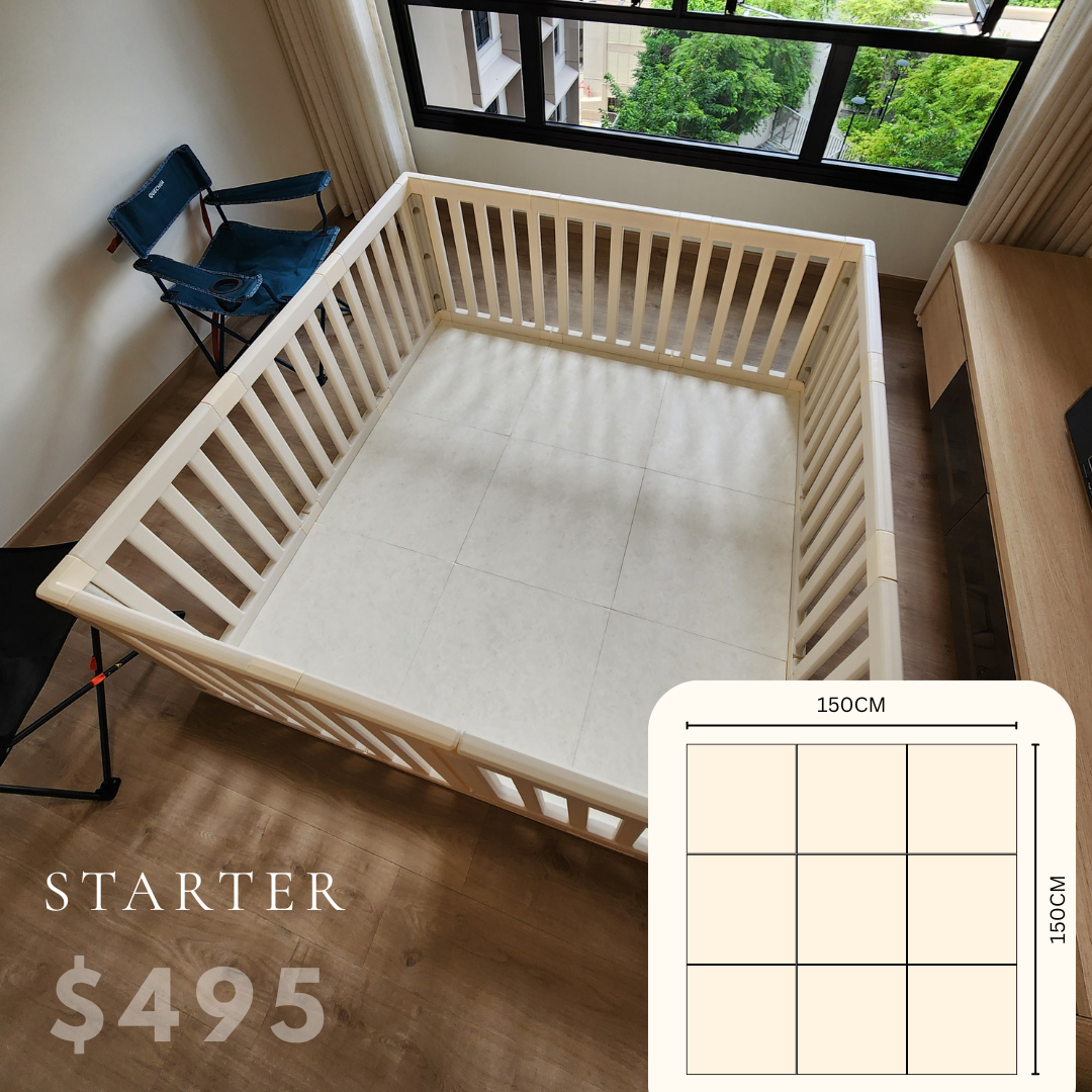 [Pre order delivery in End July]Modular Playpen by BomBom | Korea’s #1 Customisable Mat & Playfence for Kids
