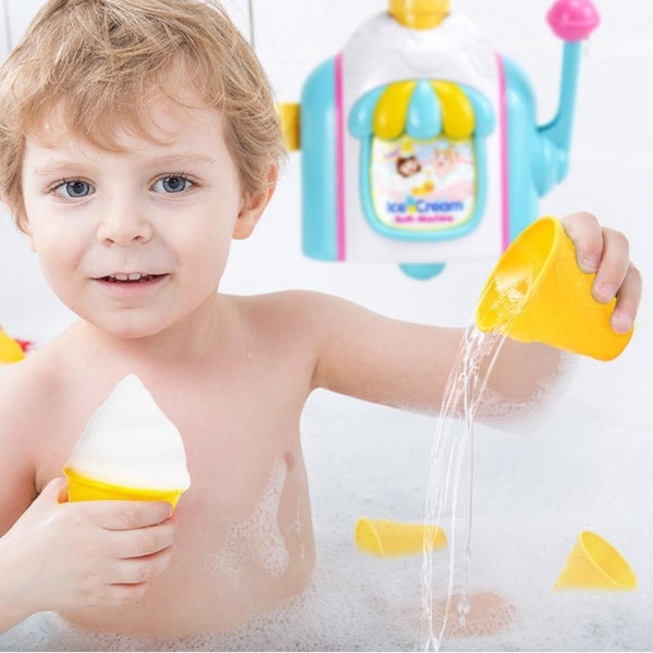 Toddler Bath Toy Ice Cream Bubble Machine for 3y+