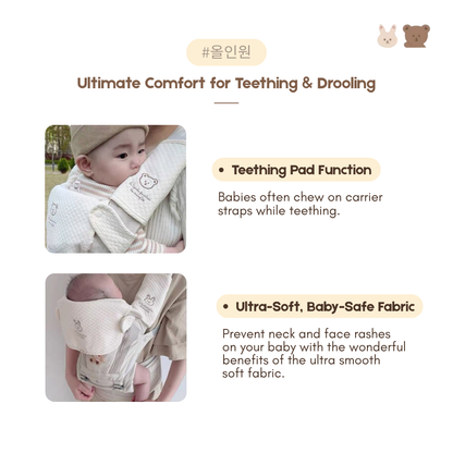 Baby Carrier Drool / Teething Bibs | Soft Cotton