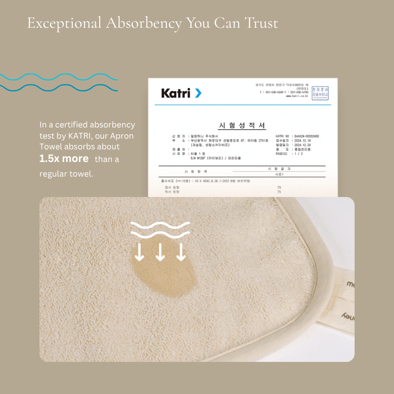 Baby Bath Apron Towel | Excellent absorbency | Shower Bath
