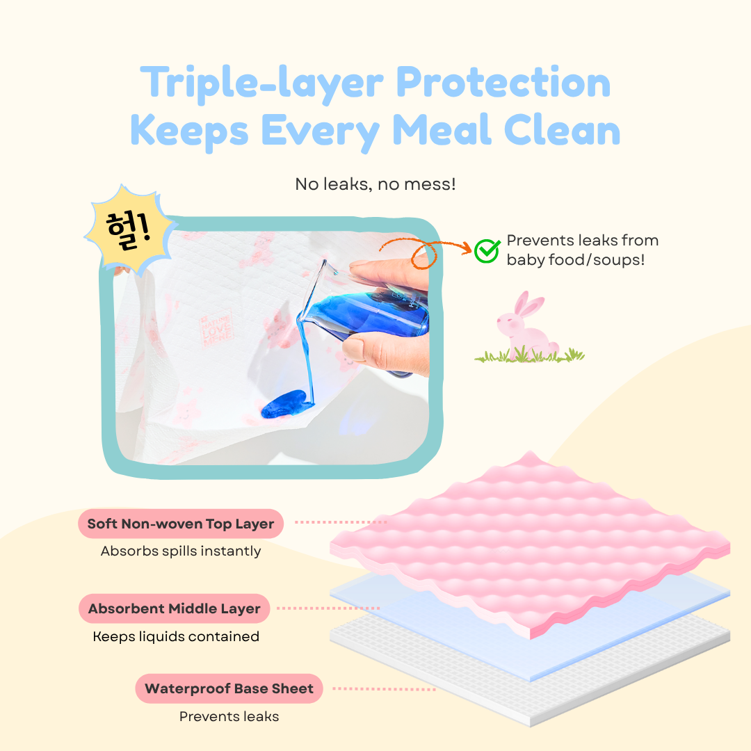 Animal & Alphabet Pattern Disposable Bibs