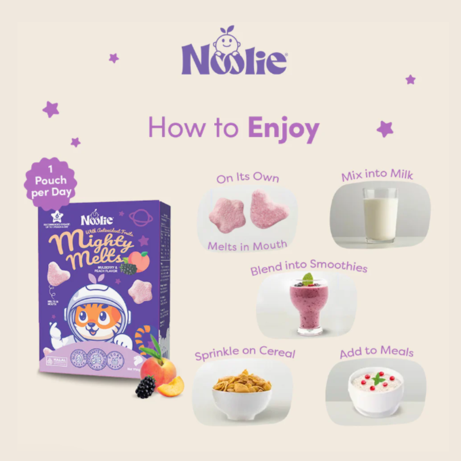 Mighty Melts for 6M+ / Probiotic Bites for 12M+ | Packed with antioxidants / Helps in constipation | Halal