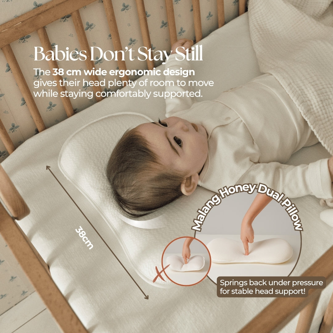 Baby Breathable Pillow with Reversible Cover | Up to 24 Months