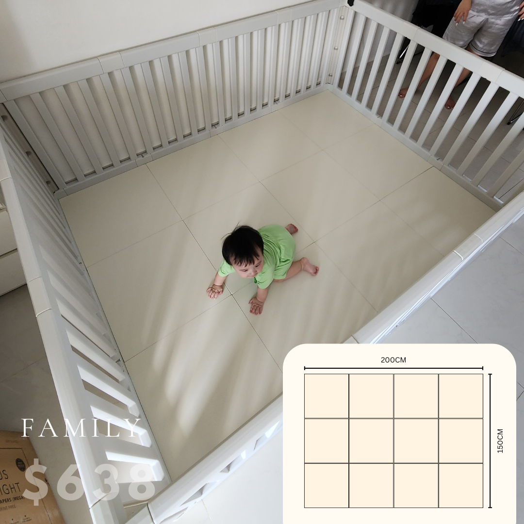 [Pre order delivery in End July]Modular Playpen by BomBom | Korea’s #1 Customisable Mat & Playfence for Kids