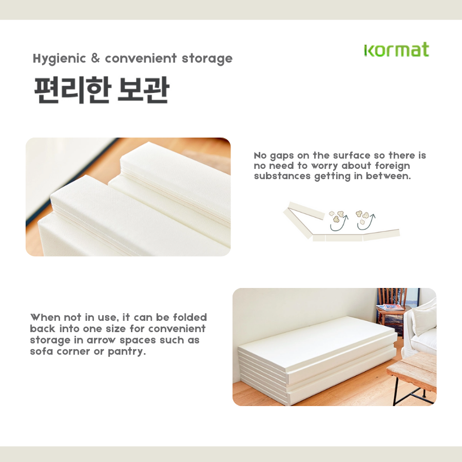 Folding Mat 8 layers high density memory fabric foam | 4cm thickness | 70*200 / 120*200cm