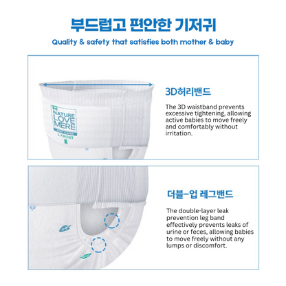Super Slim Band Diaper for Newborn 26pcs | Double leakage protection | 3D waist band