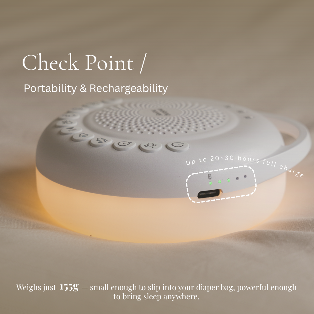 Newborn Baby White Noise with 31 Sound & Night Light | Helps with Sleep Training | Soothing